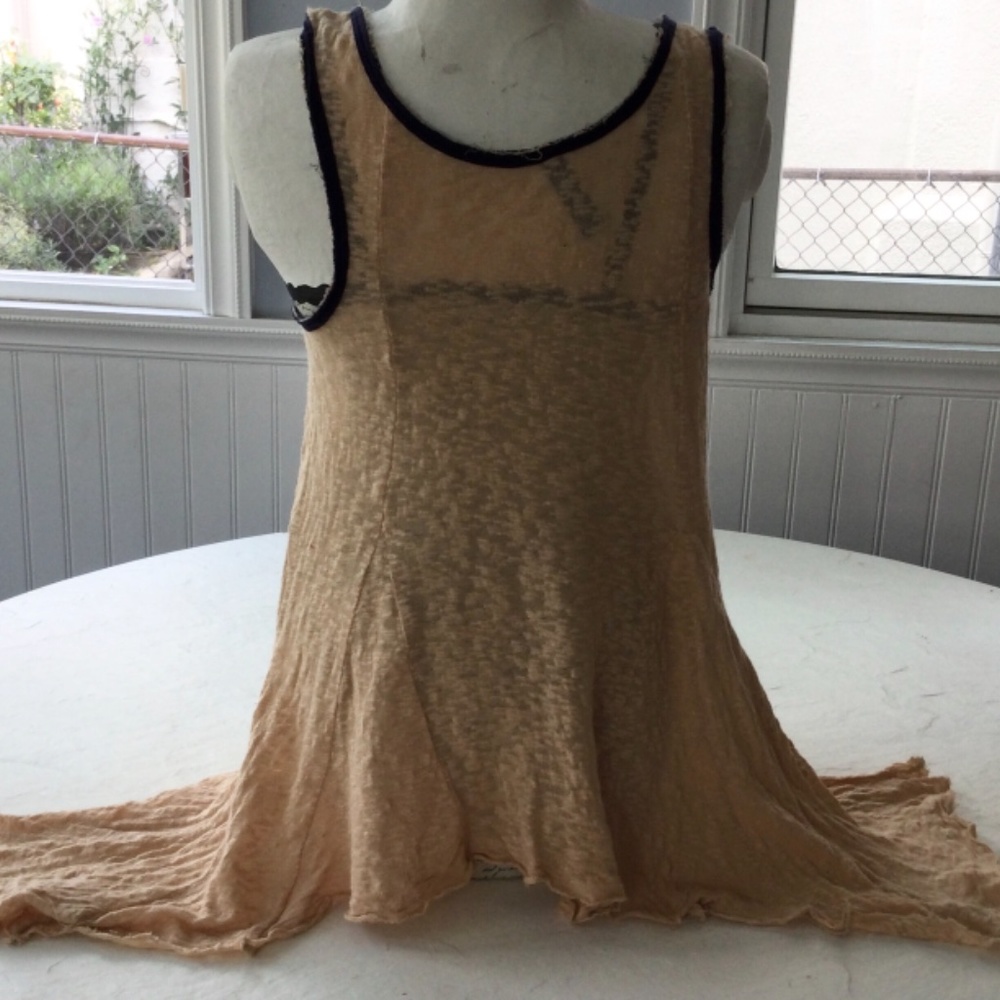 Free People Asymmetrical Gauzy Lace Top - Picture 8 of 9
